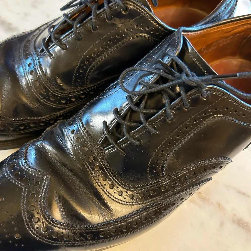 Allen Edmonds McAllister Wingtip Oxford Leather Shoes 9 C